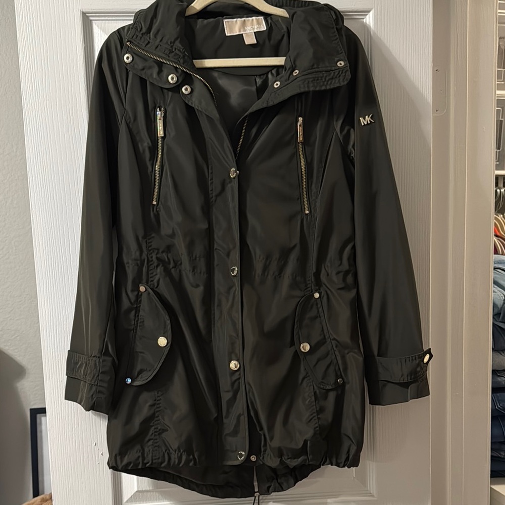 Michael Kors Women's Olive Hooded Jacket